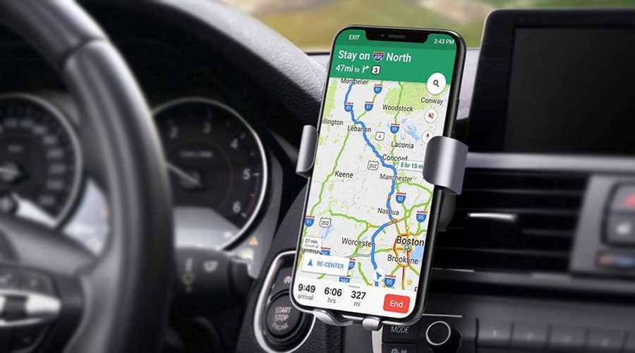 Supporto auto con ricarica Wireless